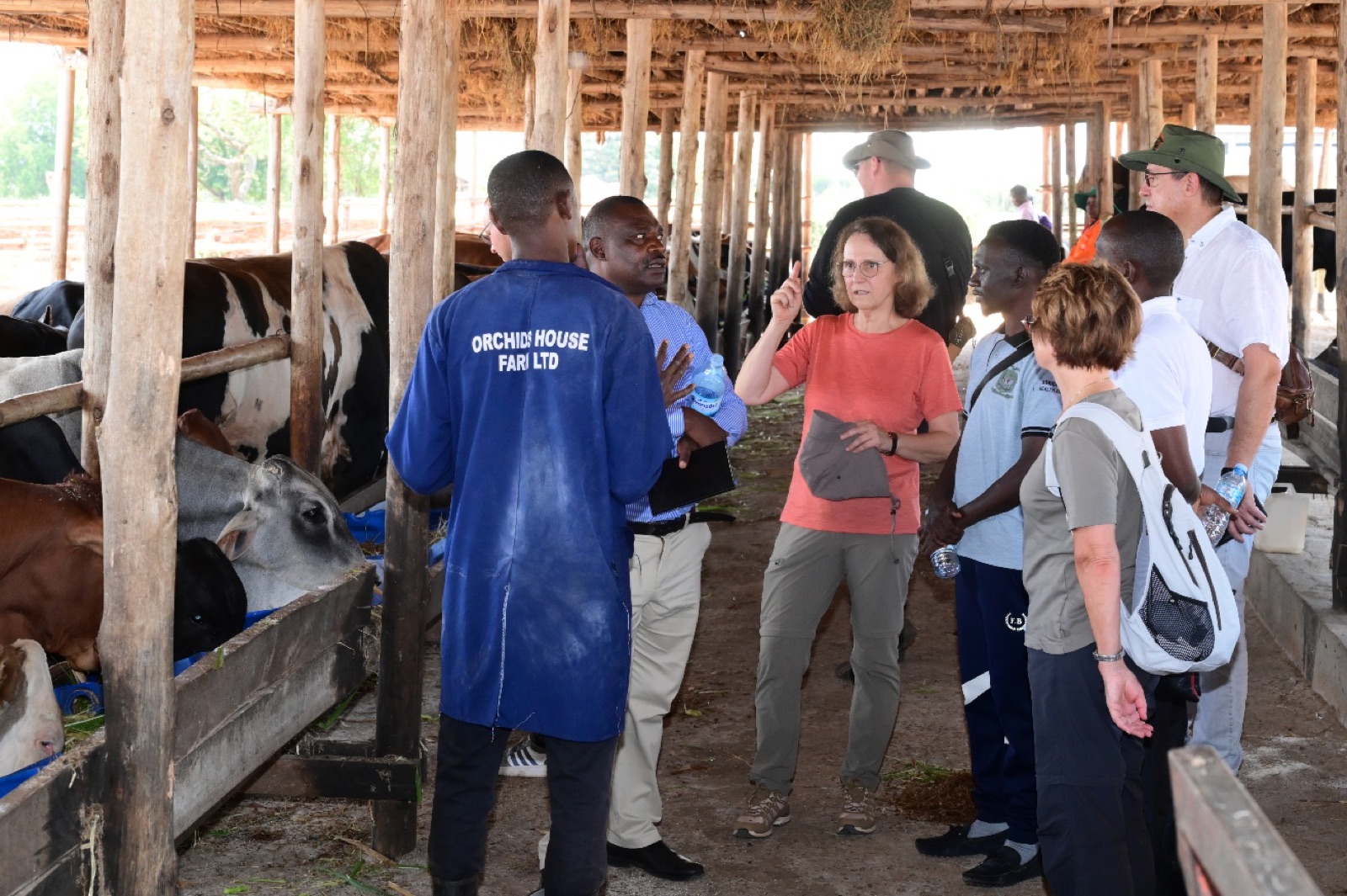 BAC and BSZ Wurzen delegation visiting Orchid House Farm